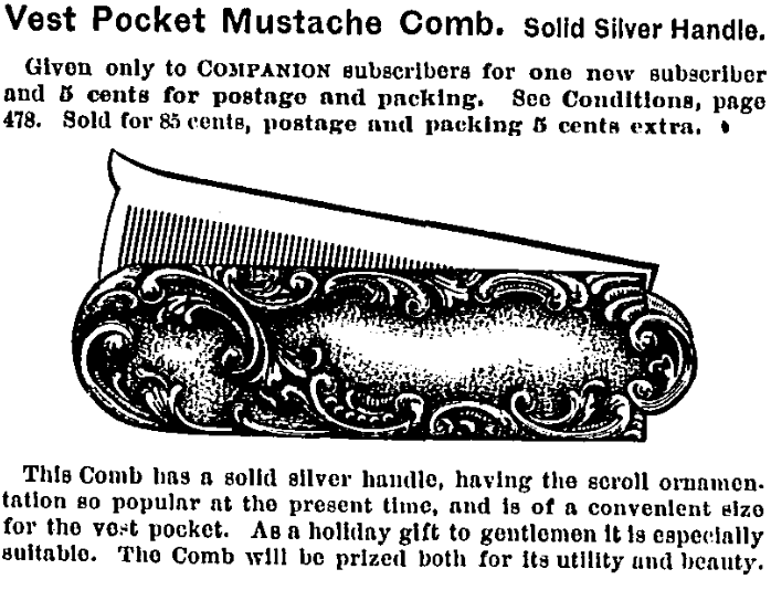 mustache comb