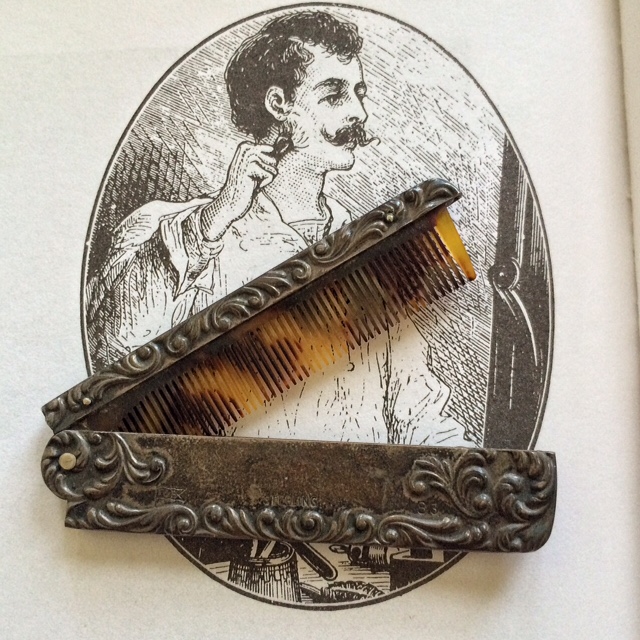 Victorian Mustache Comb