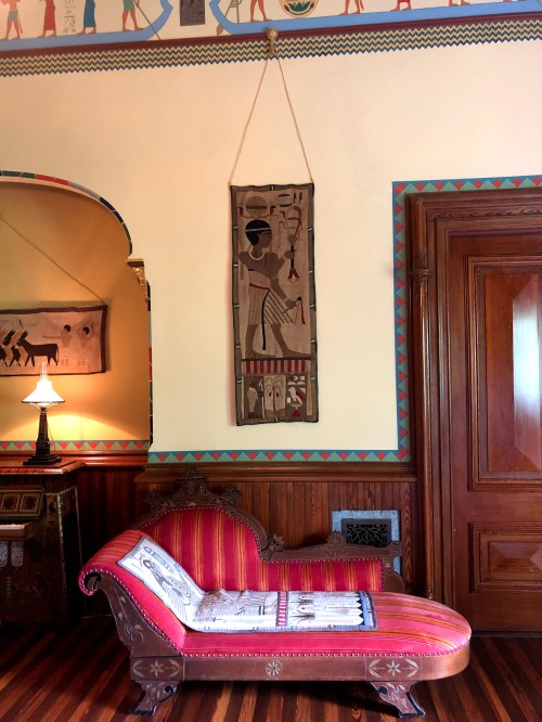 Egyptian Revival room of the Armour Stiner Octagon House